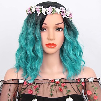 Synthetic Wig Water Wave Water Wave Layered Haircut Wig Pink Short