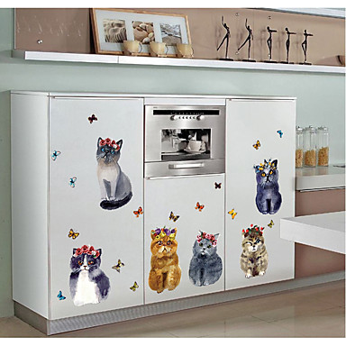 Køleskabs klistermærker animal wall stickers dyr / 3d stue ...