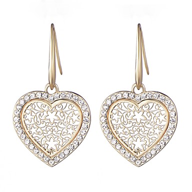 Women S Drop Earrings Rhinestone Simple Fashion Imitation Diamond Women S Drop Earrings Rhinestone Simple Fashion Imitation Diamond Alloy Heart Jewelry Daily Costume 6507351 2018 6 49