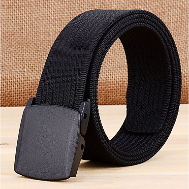 baratos Cintos Masculinos-Homens Clássico Cinto para a Cintura - Estilo Clássico Côr Sólida