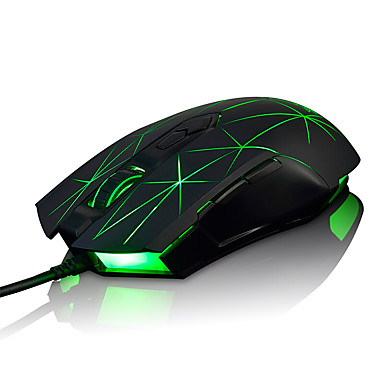 AJ52 Programmable USB Wired Gaming Mouse LED Optical Backlight for Computer