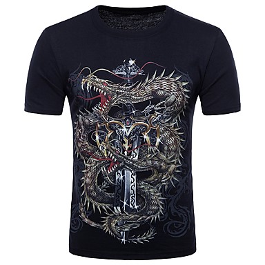 Men's T-shirt - Cotton Street chic Punk & Gothic Going out Club Round ...