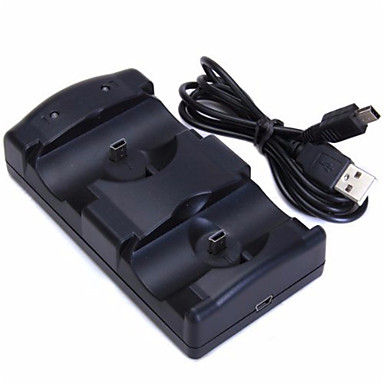 abordables Accesorios para PS3-PS3 Move Con Cable Cargador Para Sony PS3 ,  Cargador Metal / ABS 1 pcs unidad