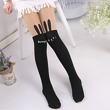 baratos Calças &amp; Leggings para Meninas-Infantil Para Meninas Activo Diário Estampado Estampado Leggings Branco