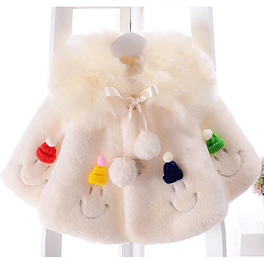 baratos Roupas de Bebê-bebê Para Meninas Básico Diário Estampado Manga Longa Padrão Jaqueta &amp; Casaco Rosa / Bébé