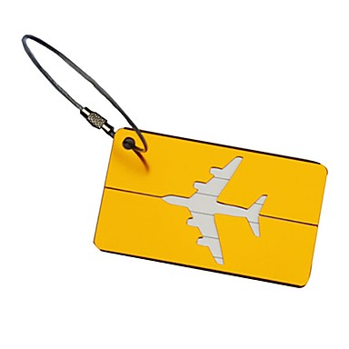  Luggage Tag Luggage Accessory Aluminium Alloy 1pc Black Golden White / Silver Travel Accessory