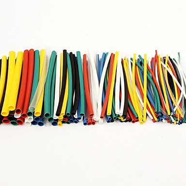 baratos Acessórios-100 pcs tubo de encolhimento de calor tubo sleeving wrap wire cable kit