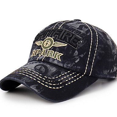 baratos Chapéu Masculino-Homens Básico Ganga,Boné Estampado Preto Azul Marinha Verde Tropa