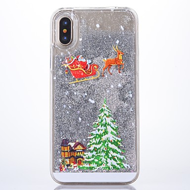 Case For Apple Iphone X Glitter Shine Back Cover Christmas Hard