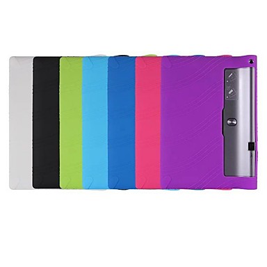 baratos Capinhas para Lenovo-Capinha Para Lenovo Lenovo Yoga Tab 3 Pro / Lenovo Yoga Tab 3 Plus 10.1 (YT-X703) Antichoque / Ultra-Fina Capa Proteção Completa Sólido Macia silica Gel