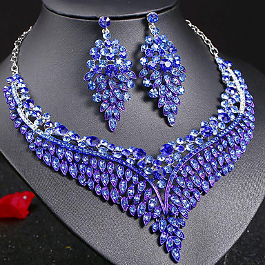 purple rhinestone jewelry sets