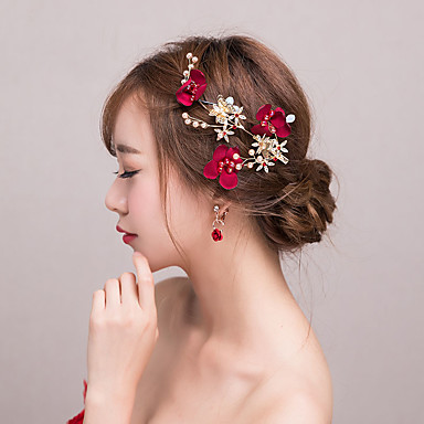 Bride Goddess Floral Classical Traditional Chinese Style Head