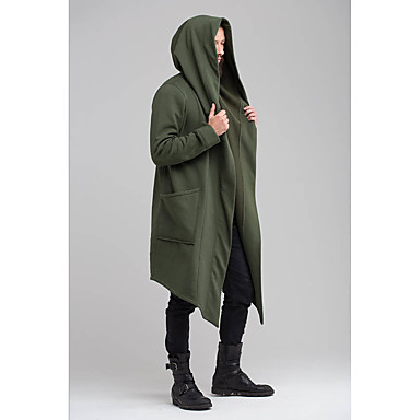 Green Hooded Trench Coat 51, Mens Hooded Trench Coat Raincoat