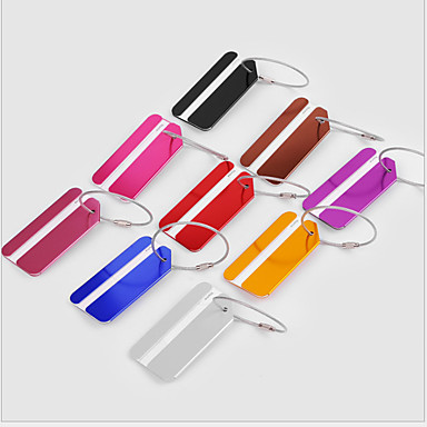 baratos Acessórios de Viagem-Etiqueta para Mala Portátil Acessório de Bagagem Liga de alumínio 1 Pça. Preto Vinho Dourado Acessório de Viagem