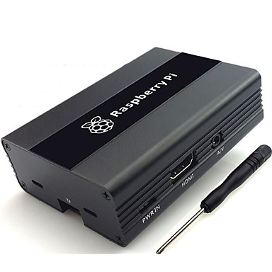 baratos Raspberry Pi-Framboesa pi 3ª geração shell liga de alumínio caixa de metal compatível com 2 ª geração / rpi b