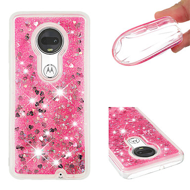 baratos Capinhas para Motorola-Capinha Para Motorola Moto Z3 Play / MOTO G6 / Moto G6 Plus Liquido Flutuante / Glitter Brilhante Capa traseira Sólido / Glitter Brilhante Macia TPU