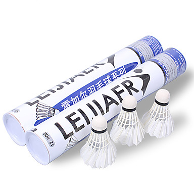 baratos Outros Esportes-Badminton Peteca com Penas 12pcs Penas de Ganso Anti-desgaste / Estabilidade / Durável Para Interior Espetáculo Praticar