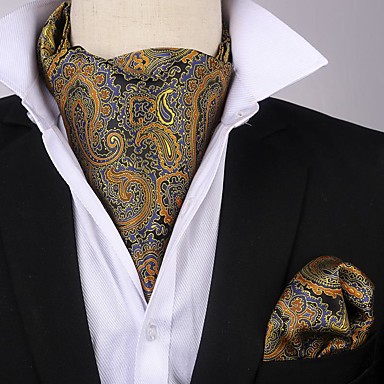 baratos Gravatas-Homens Festa / A prova de Vento Lenço &amp; Cachecol Estampado / Estampado Cashemere / Jacquard