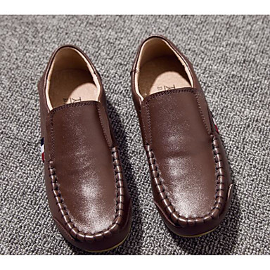 baratos Boy's Shoes-Para Meninos Conforto Pele Mocassins e Slip-Ons Criança (9m-4ys) / Little Kids (4-7 anos) / Big Kids (7 anos +) Marron Primavera