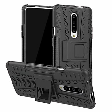 baratos Oneplus 7-Capinha Para OnePlus OnePlus 6 / One Plus 6T / One Plus 7 Com Relevo Capa traseira Sólido Rígida PC