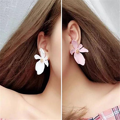 Women's Stud Earrings Geometrical Flower Shape Blessed Basic European ...