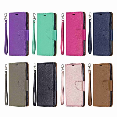 baratos Capinhas para Nokia-Capinha Para Nokia Nokia 5.1 / Nokia 4.2 / Nokia 3.1 Carteira / Porta-Cartão / Com Suporte Capa Proteção Completa Sólido Rígida PU Leather