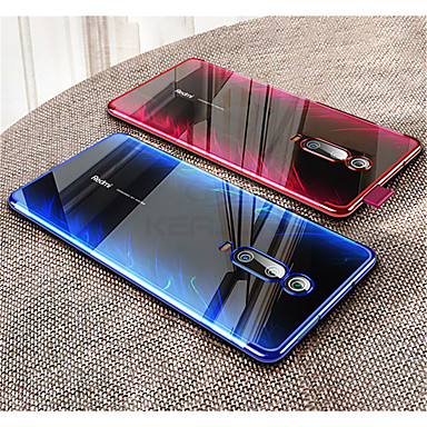 baratos Mi 9T / Redmi K20-Capinha Para Xiaomi Xiaomi Redmi Note 7 / Xiaomi Redmi Note 7 Pro / Xiaomi Redmi 7 Galvanizado / Transparente Capa traseira Sólido Macia TPU
