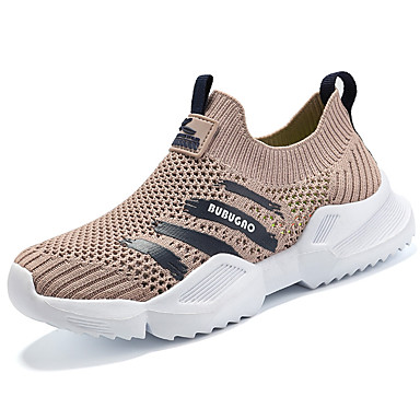 baratos Boy's Shoes-Para Meninos / Para Meninas Conforto Flyknit Tênis Infantil / Adolescente Preto / Khaki / Cinzento Primavera / Verão