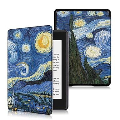 baratos Kindle Paperwhite-Capinha Para Amazon Kindle Lite (2019) / Kindle PaperWhite 4 2018 Antichoque / Flip / Ultra-Fina Capa Proteção Completa céu Rígida PU Leather