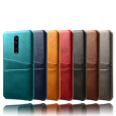 baratos Mi 9T / Redmi K20-Capinha Para Xiaomi Redmi K20 Pro / Redmi K20 Porta-Cartão / Antichoque / Anti-poeira Capa traseira Sólido Macia PU Leather