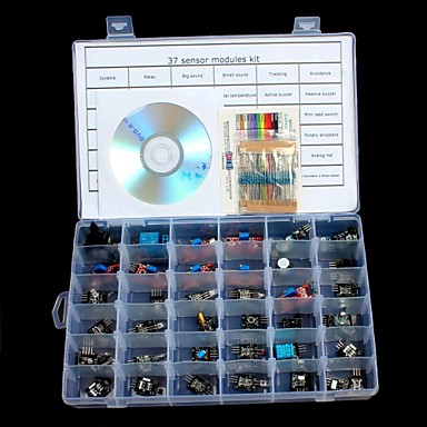 baratos Sensores-37 em 1 kits de módulos de sensores para arduino uno r3 mega 2560 mega nano