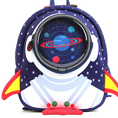 baratos Acessórios para Crianças-Grande Capacidade Poliéster Ziper mochila Diário Azul / Para Meninas