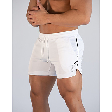 baratos Shorts-Homens Esportivo / Básico Skinny Calças Esportivas / Shorts Calças - Estampado Estampado Preto Cinzento Escuro Verde Claro US34 / UK34 / EU42 US36 / UK36 / EU44 US38 / UK38 / EU46 / Com Cordão