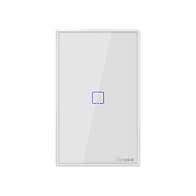 baratos Interruptor Inteligente-Sonoff t0us1c-tx 100-240 v série tx interruptor de parede wi-fi interruptor de luz de toque da parede inteligente para o trabalho em casa inteligente com alexa google casa 1ch