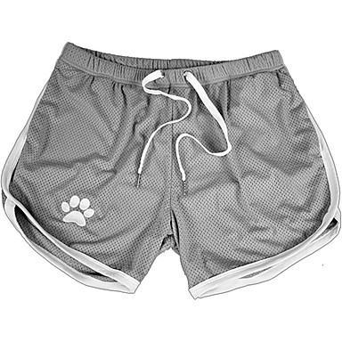 baratos Shorts-Homens Esportivo / Activo Delgado Calças Esportivas / Shorts Calças - Animal Esportivo / Estampado Preto Vermelho Cinzento US36 / UK36 / EU44 US38 / UK38 / EU46 US40 / UK40 / EU48 / Com Cordão
