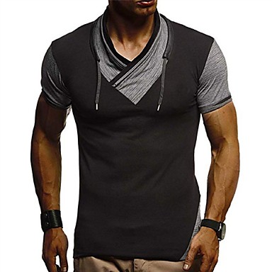 Men's Sport Casual Street chic / Exaggerated Plus Size Cotton Slim T ...