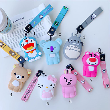 baratos Bolsas &amp; Capinhas Universais-Hand-held bolsa de moedas saco de armazenamento portátil saco de fone de ouvido bonito dos desenhos animados de silicone colhedor jingle cat kitty totoro