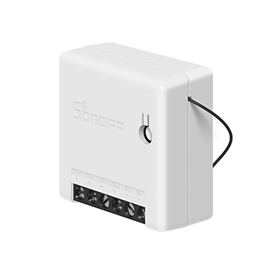 baratos Casa Inteligente-Sonoff mini switch inteligente sem fio bidirecional 10a ac100-240v modelo diy switch compatível amazon alexa / google assistant kit doméstico inteligente permite firmware piscando
