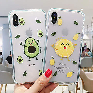 baratos Bolsas &amp; Capinhas Universais-Capinha Para Apple iPhone 11 / iPhone 11 Pro / iPhone 11 Pro Max Transparente / Estampada Bolsa Desenho Animado Macia Plásticos