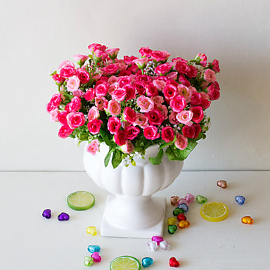 1pc Artificial Flower 25 Wild Grass Rose Flower Fake Flower Home