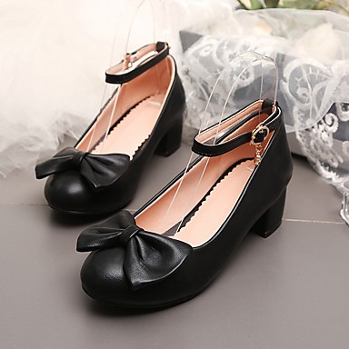 black flower girl shoes
