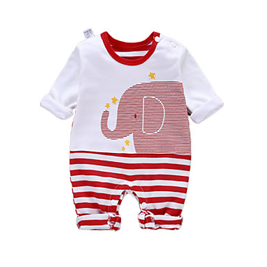baratos Macacões &amp; Meninos Bodies de Bebê-bebê Para Meninos Básico Geométrica Meia Manga Peça Única Preto