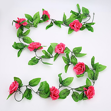 Artificial Flower 1pc Branch Single Country Simple Style Rose Wall