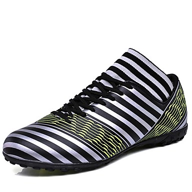 baratos Sapatos Esportivos Masculinos-Homens Sapatos Confortáveis Couro Ecológico Outono &amp; inverno Esportivo Tênis Futebol Branco e Preto / Verde / Branco