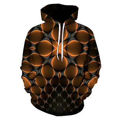 baratos Moletons com Capuz e Sem Capuz Femininos-Homens Tamanhos Grandes Básico Moletom 3D Com Capuz