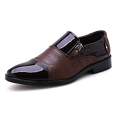 baratos Oxfords Masculinos-Homens Sapatos de couro Couro Ecológico Verão Oxfords Preto / Marron