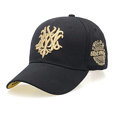 baratos Chapéu Masculino-Unisexo Activo Linho Acrílico,Boné Floral Primavera Verão Preto Branco