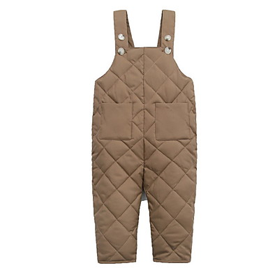 baratos Calças para Bebês-bebê Para Meninas Moda de Rua Sólido Jardineira &amp; Macacão Preto