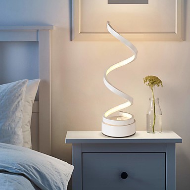 baratos Luminárias Internas-Luminária de Mesa / Luminária de Escrivaninha Lâmpadas ambiente / Decorativa Simples / Contemporâneo Moderno Fonte de Alimentação LED Para Quarto / Quarto de Estudo / Escritório Alumínio 220-240V