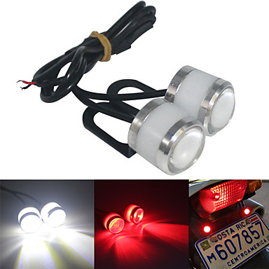 baratos Iluminação de Motocicleta-2 pc / lote auto flash de olho de águia motocicleta 5630 3smd drl carro diy luz de freio luz de circulação diurna luz de reserva lâmpada de reserva dc12v